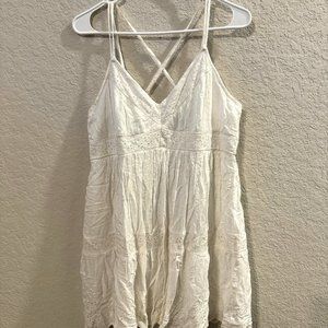 Large American Eagle Strappy White Dress